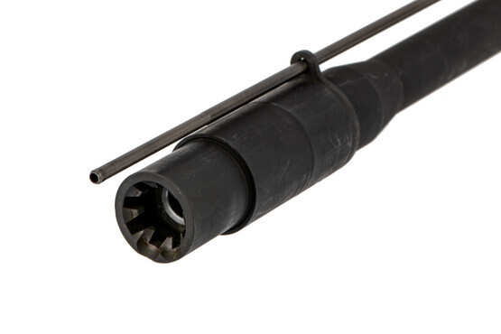 The Lewis Machine and Tool 308 ar10 barrel features a barrel nut proprietary to the MWS system